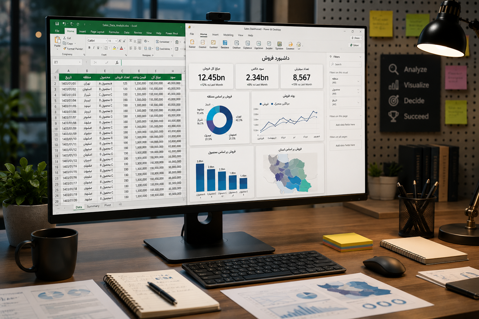 کاربرد اکسل و Power BI در بازار کار و تحلیل داده کاربرد اکسل و Power BI در بازار کار و تحلیل داده